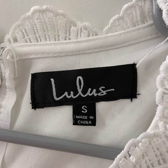 Lulu’s WHITE Lined Dress - Picture 3 of 3